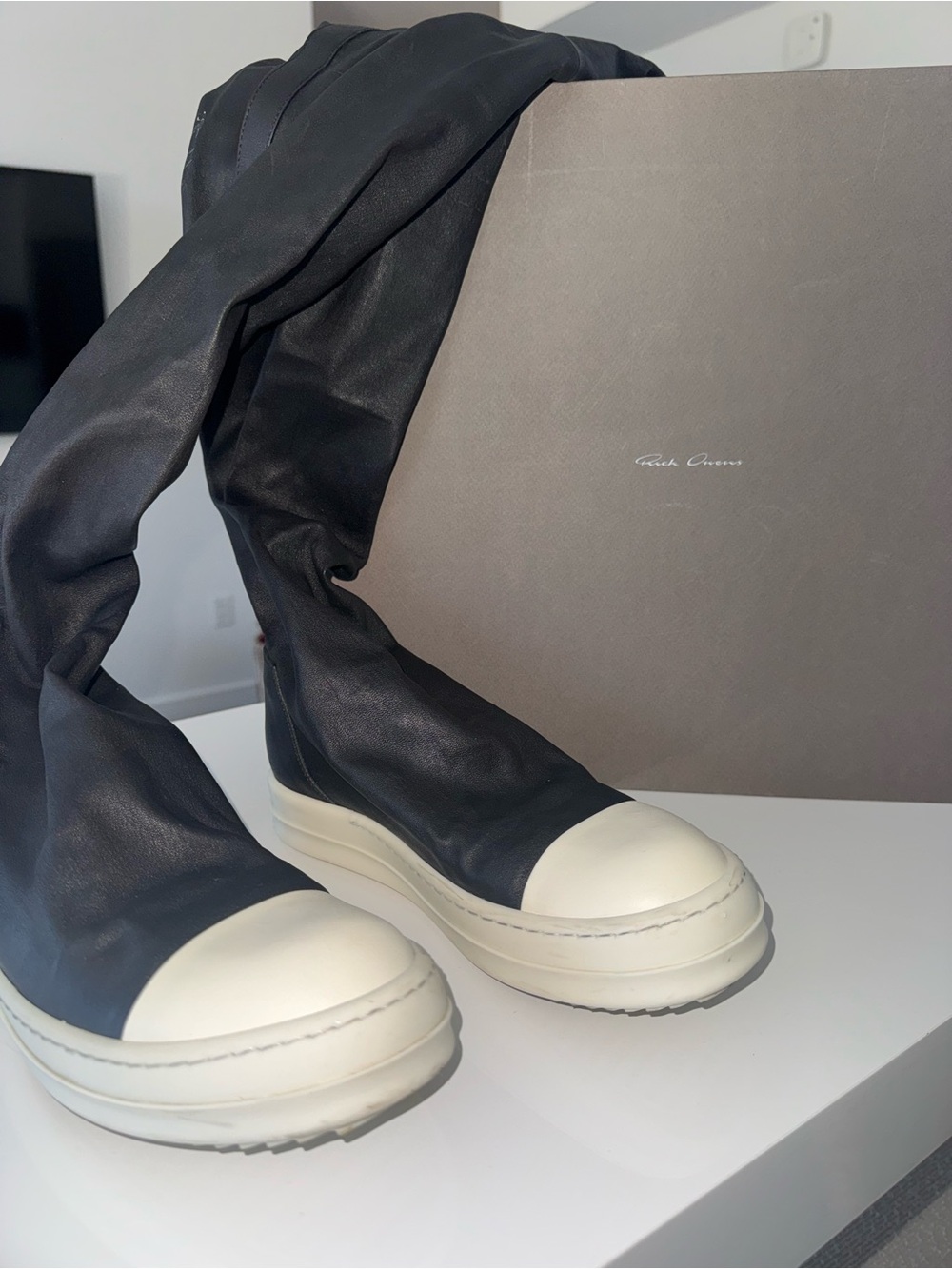 RICK OWENS
Black Stocking Sneaker Boots